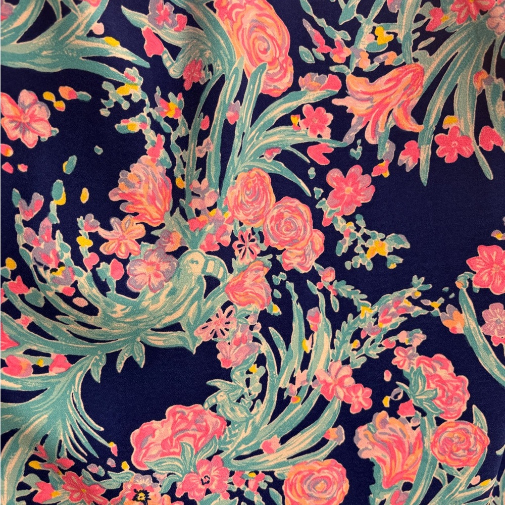 Lily Pulitzer Floral Dress in Blue‎ and Pink S - Picture 4 of 12